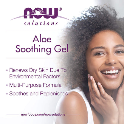 NOW Solutions, Aloe Soothing Gel, Soothing & Replenishing, 8 fl. oz
