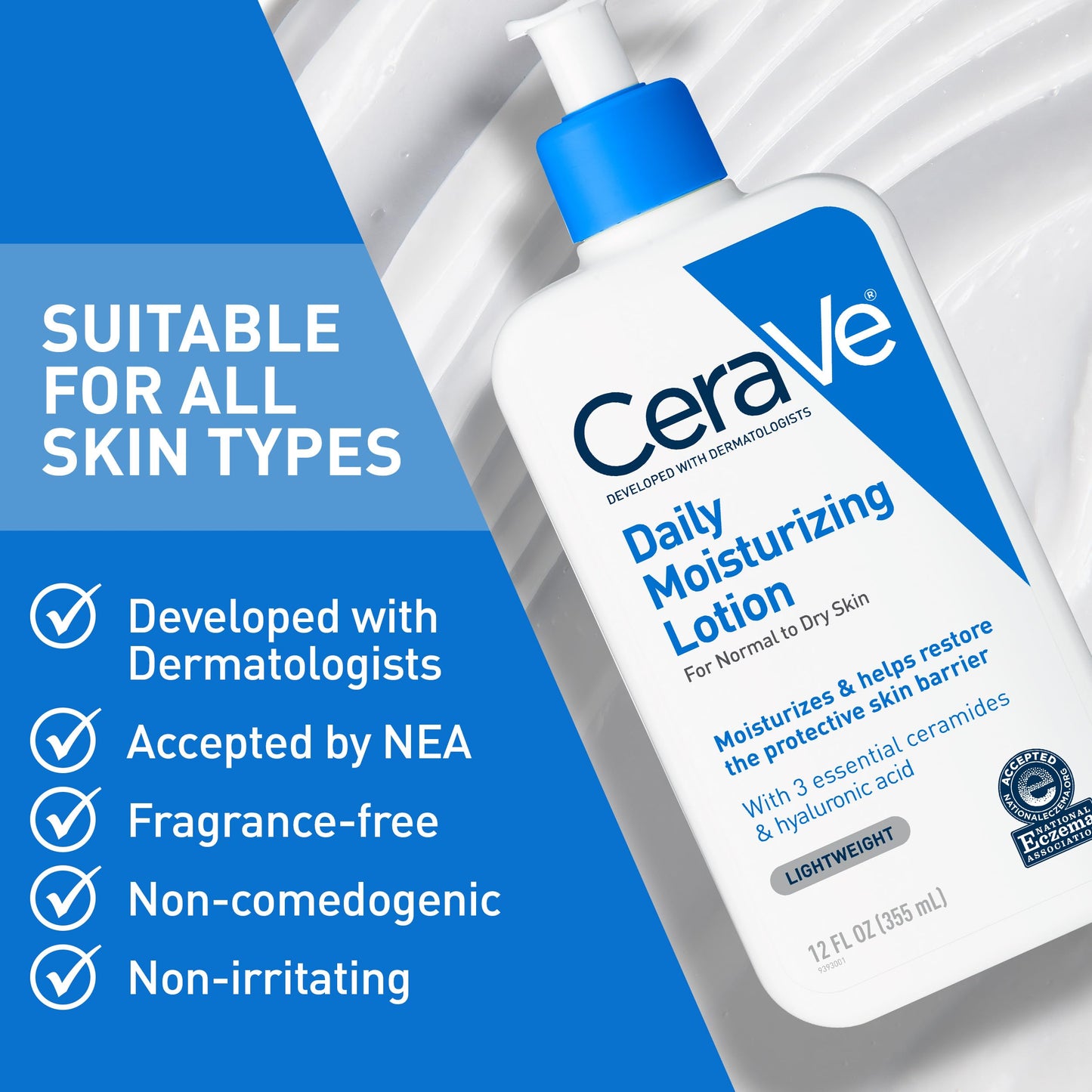 CeraVe Daily Moisturizing Lotion, Face and Body Lotion, Skin care, 12oz