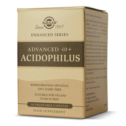 Solgar Advanced 40+ Acidophilus, 60 Vegetable Capsules