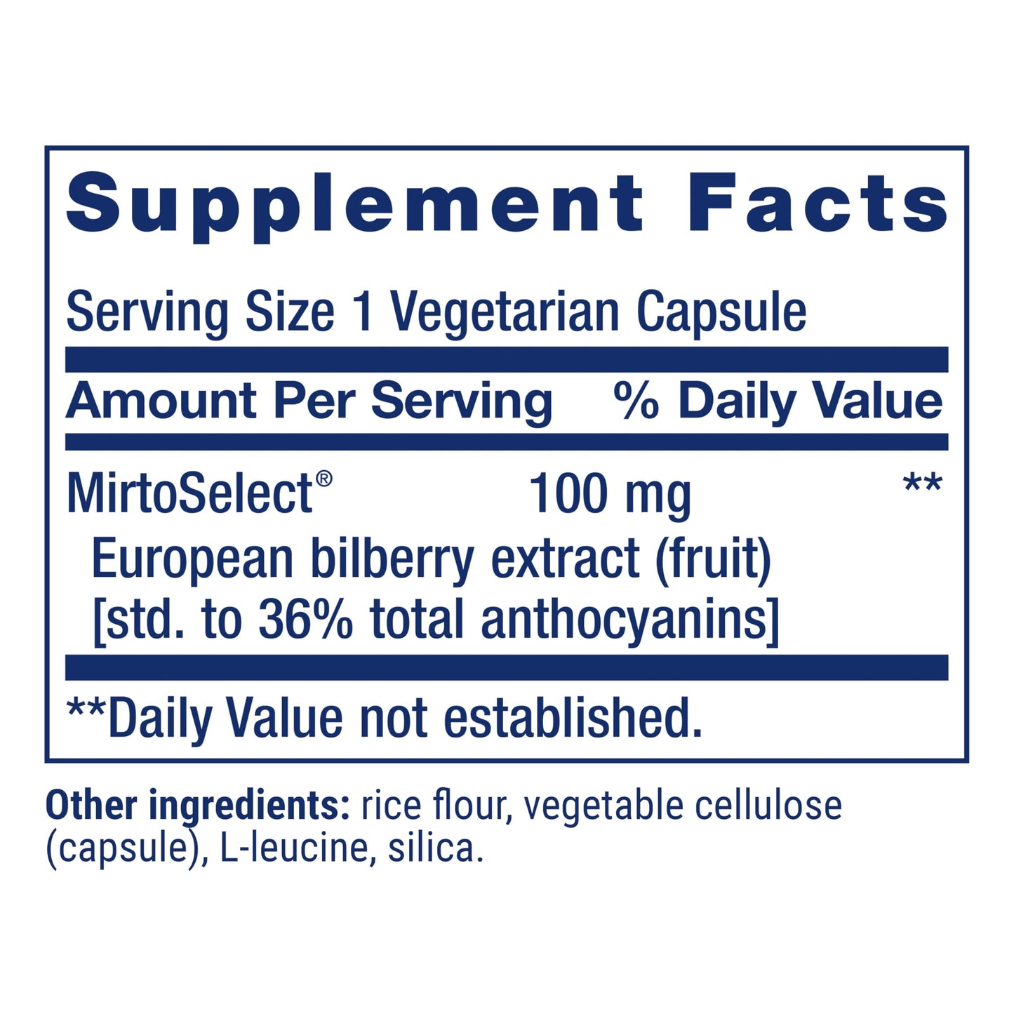 Life Extension Standardized European Bilberry Extract, 100 mg, 90 Capsules