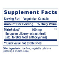 Life Extension Standardized European Bilberry Extract, 100 mg, 90 Capsules