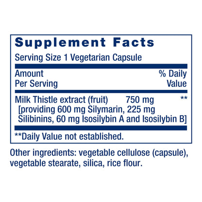 Life Extension Milk Thistle, 60 Capsules