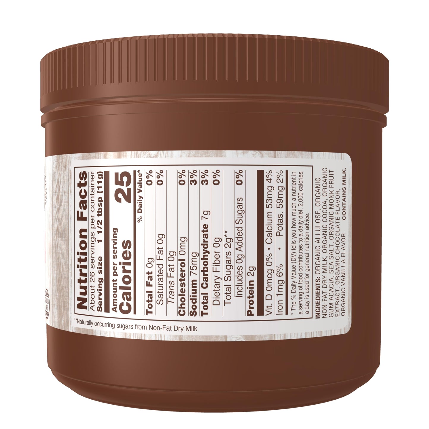 NOW Foods, Organic Cocoa Lovers™ Slender Hot Cocoa, No Sugar Added, Certified Non-GMO, Kosher, 10-Ounce