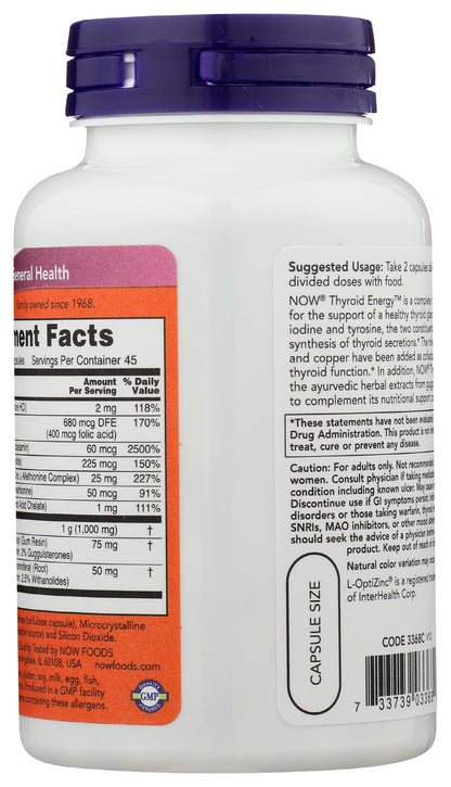 Now Foods Thyroid Energy, 90 CT
