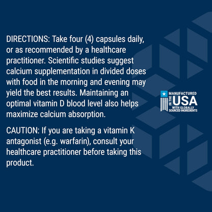 Life Extension Bone Restore Elite with Super Potent K2, 120 Capsules