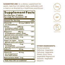 Solgar Advanced Calcium Complex - 120 Tablets, Pack of 2 - with Zinc, Boron, Vitamins D3 & K2 - Non-GMO, Gluten Free, Dairy Free - 60 Total Servings