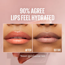 MAYBELLINE New York Lifter Gloss Hydrating Lip Gloss with Hyaluronic Acid, Peach Ring, Sheer Peach, 1 Count