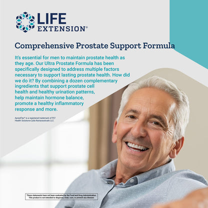 Life Extension Ultra Prostate Formula, Saw Palmetto for Men, pygeum, stinging Nettle Root, lycopene, Prostate Health, Urination Flow, PSA, Non-GMO, Gluten-Free, 60 softgels