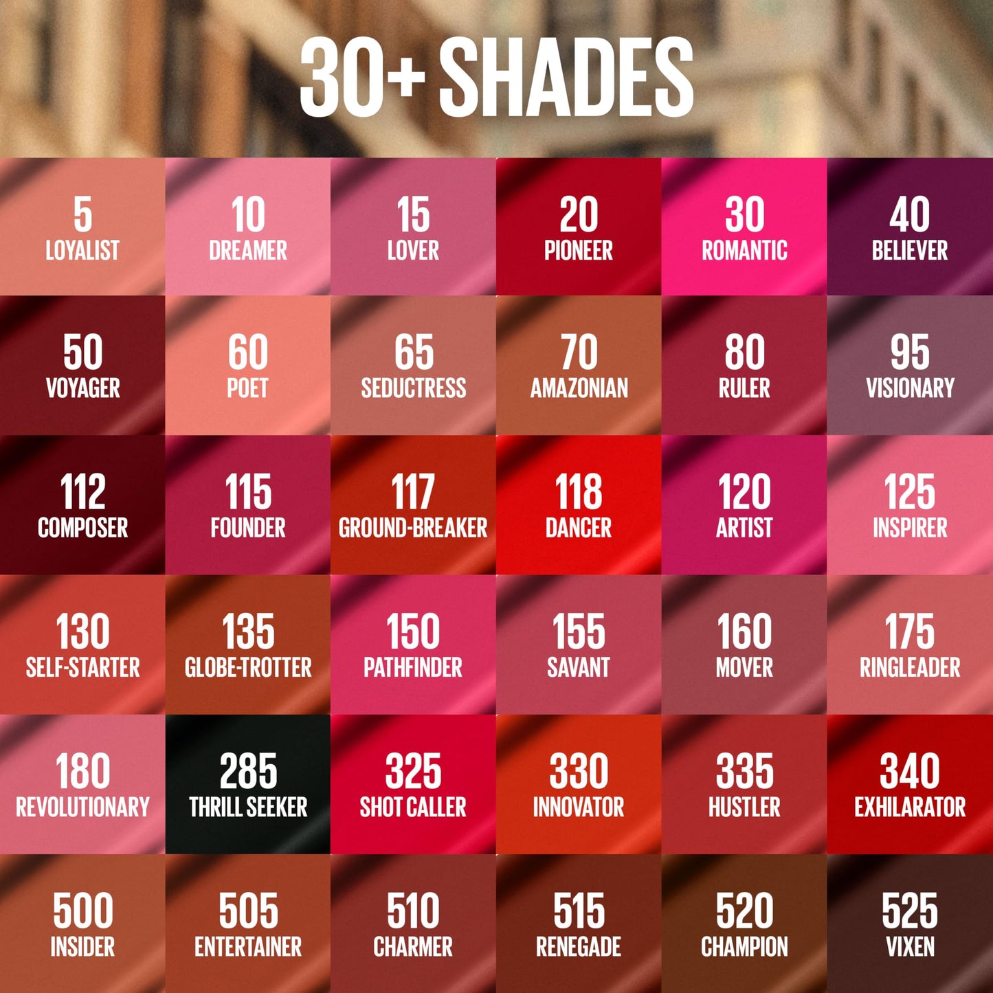 Maybelline New York Super Stay Matte Ink Liquid Lipstick, Long Lasting High Impact Color, Up to 16H Wear, Lover, Mauve Neutral, 0.17 fl.oz (Pack of 2)