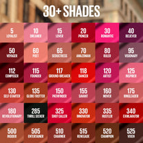 Maybelline Super Stay Matte Ink Liquid Lipstick Makeup, Long Lasting High Impact Color, Up to 16H Wear, Exhilarator, Ruby Red, 1 Count, Packaging May Vary