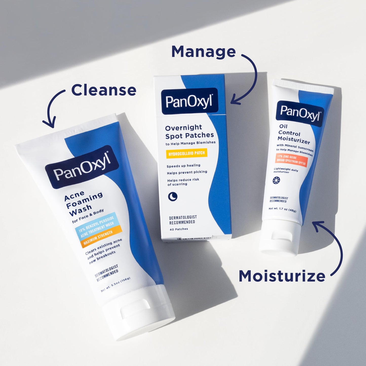 PanOxyl Acne Foaming Wash, 10% Benzoyl Peroxide, 5.5 oz, Pack of 2