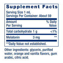 Life Extension Fast-Acting Liquid Melatonin, Citrus-Vanilla, 3 mg, 2 fl oz