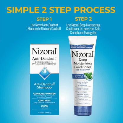 Nizoral 7 Oz Shampoo + 9.4 Oz Conditioner Bundle