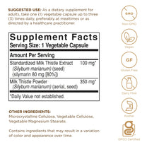Solgar - Milk Thistle (Silybum Marianum, 100 mg, 250 veggie caps