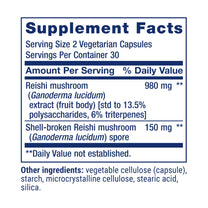 Life Extension Reishi Extract Mushroom Complex, 60 Capsules
