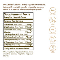 Solgar Essential Amino Complex, 90 Vegetable Capsules - Free Form Essential