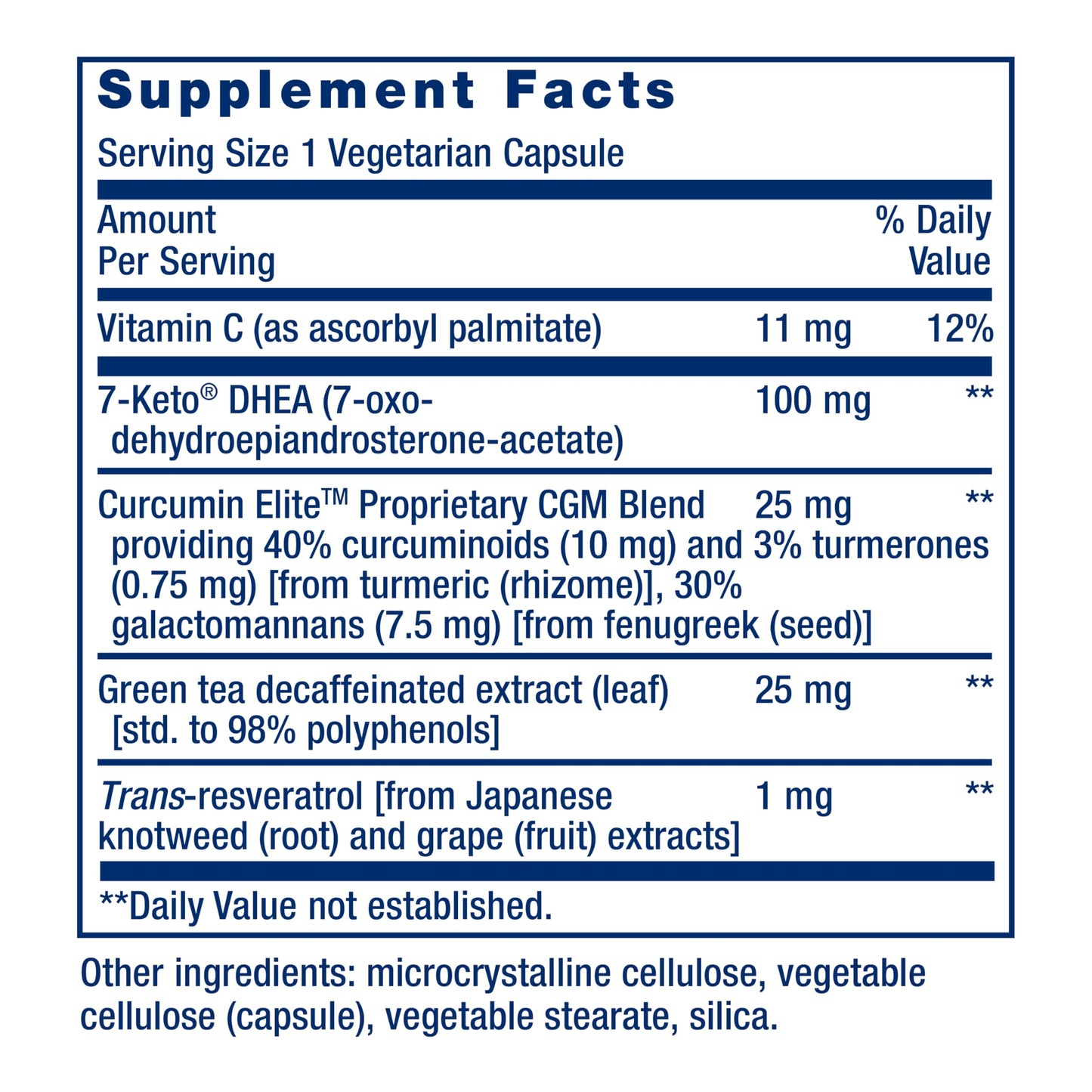 Life Extension 7-Keto DHEA Metabolite – Crank Up Your Fat-Burning Furnace – Non-GMO – Gluten-Free – 100 Mg – 60 Vegetarian Capsules