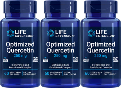 Life Extension Optimized Quercetin Capsules, 60 Vegetarian Capsules (Pack of 3)