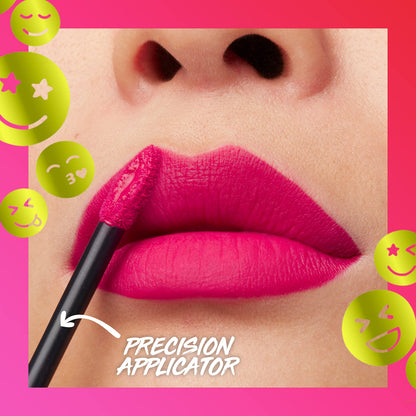 Maybelline Super Stay Matte Ink Liquid Lip Color, Moodmakers Lipstick Collection, Long Lasting, Transfer Proof Lip Makeup, Motivator, Red, 1 Count
