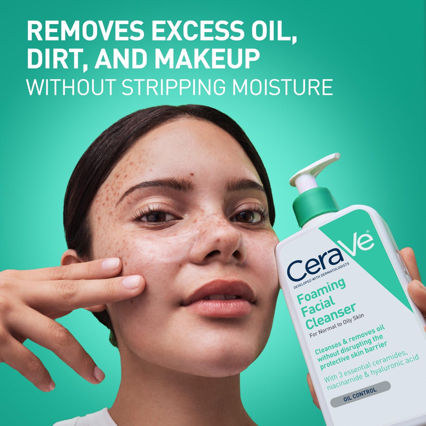CeraVe Foaming Facial Cleanser, Face Wash for Oily Skin, 16fl oz