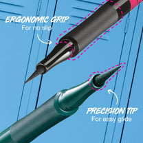 Maybelline Eyestudio Master Precise All Day Waterproof Liquid Eyeliner Makeup, Forest Brown, 1 Count (Packaging May Vary)