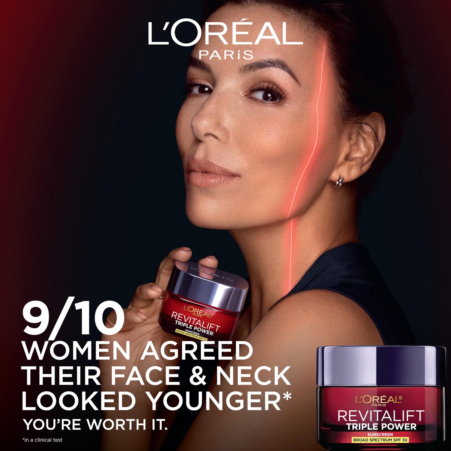 L'Oreal Paris Revitalift Triple Power Face and Neck Moisturizer, Anti Aging Face Cream with Broad Spectrum SPF 30, Pro-Retinol, Hyaluronic Acid and Vitamin C, 1 Kit