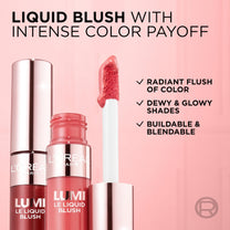 L'Oreal Paris Cosmetics L'Oreal Paris True Match Lumi Le Liquid Blush, Intense Lightweight Blush Formula With Liquid Pigments, Glowy True Rose, 0.33 Fl Oz