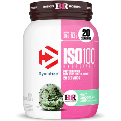 Dymatize ISO100 Protein Powder, 100% Whey Isolate, Mint Chocolate Chip