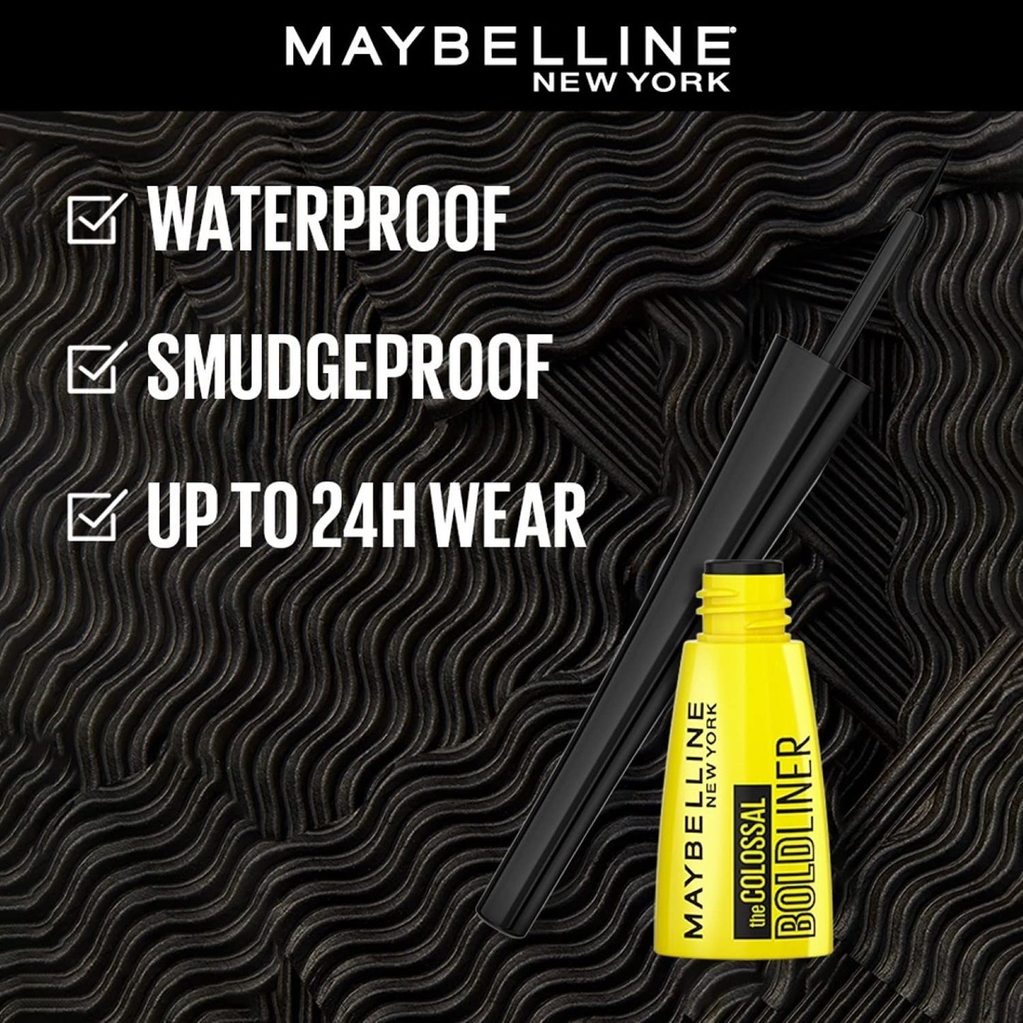 Maybelline New York Colossal Bold Eyeliner, Black, 3g