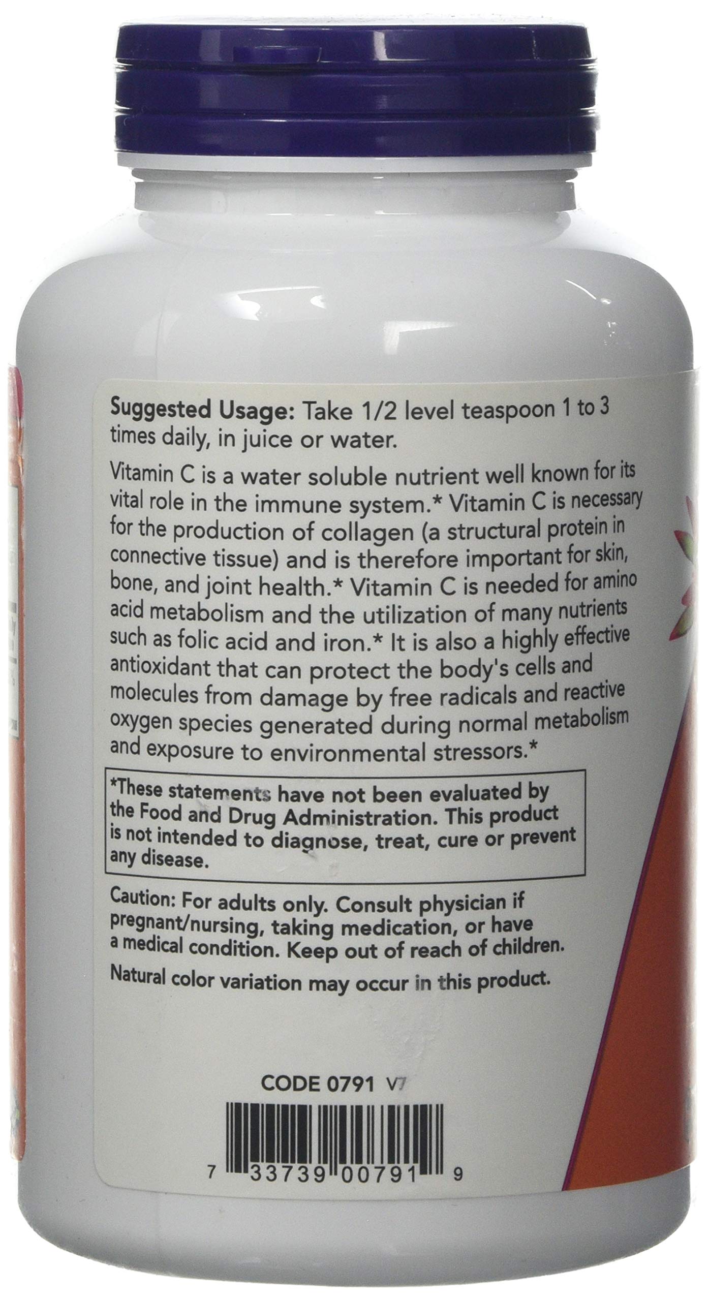 NOW Foods Vitamin C Crystals, 1 lbs