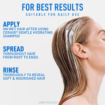 CeraVe Gentle Hydrating Conditioner, Hair Conditioner with Hyaluronic Acid