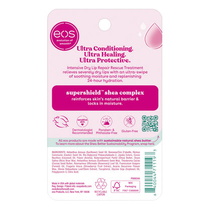 eos The Hero Lip Repair- Strawberry, Moisturizing Lip Balm, 0.14 oz, 2-Pack