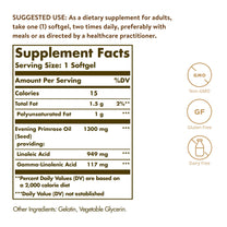 Solgar Evening Primrose Oil 1300 mg, 60 Softgels - Supports Skin Health