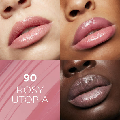 L'Oreal Paris Glow Paradise Hydrating Tinted Lip Balm-in-Gloss with Pomegranate Extract & Hyaluronic Acid, Ultra-Gentle, Non-Sticky Formula, Rosy Utopia, 0.23 Fl Oz