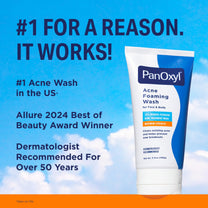 PanOxyl Acne Foaming Wash, 10% Benzoyl Peroxide, 5.5 oz, Pack of 2