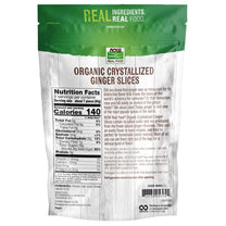 NOW Foods, Organic Crystallized Ginger Slices, Low-Sodium, Sulfur-Free, Preservative-Free and Non-GMO, 16-Ounce (Packaging May Vary)