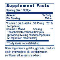 Life Extension Gamma E Mixed Tocopherols & Tocotrienols – Complete Vitamin E Spectrum, Antioxidant Protection – Non-GMO, Gluten-Free – 60 Softgels