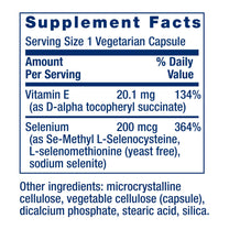 Life Extension Super Selenium Complex, 200 mcg – 3 Forms of Selenium, Vitamin E – Cellular Health & Longevity Support – Gluten-Free, Non-GMO, Vegetarian, 1 Daily – 200 Capsules