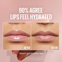 Maybelline Lifter Gloss, Hydrating Lip Gloss with Hyaluronic Acid, Ice, Pink Neutral, 0.18 Ounce