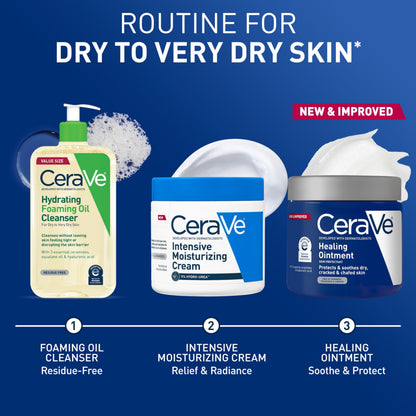 CeraVe Healing Ointment, Hyaluronic Acid Skin Protectant for Dry Skin, 12oz