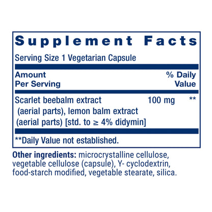 Life Extension Biological Aging Defense, Scarlet Beebalm, 30 Capsules