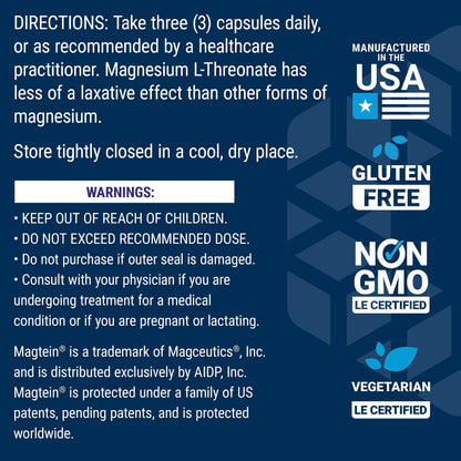 Life Extension Neuro-Mag Magnesium L-Threonate, Memory Health, Quick Thinking, Cognitive Health Support, Vegetarian, Non-GMO, 90 Vegetarian Capsules (144 mg from 2000 mg Magtein Magnesium (Pack of 2)