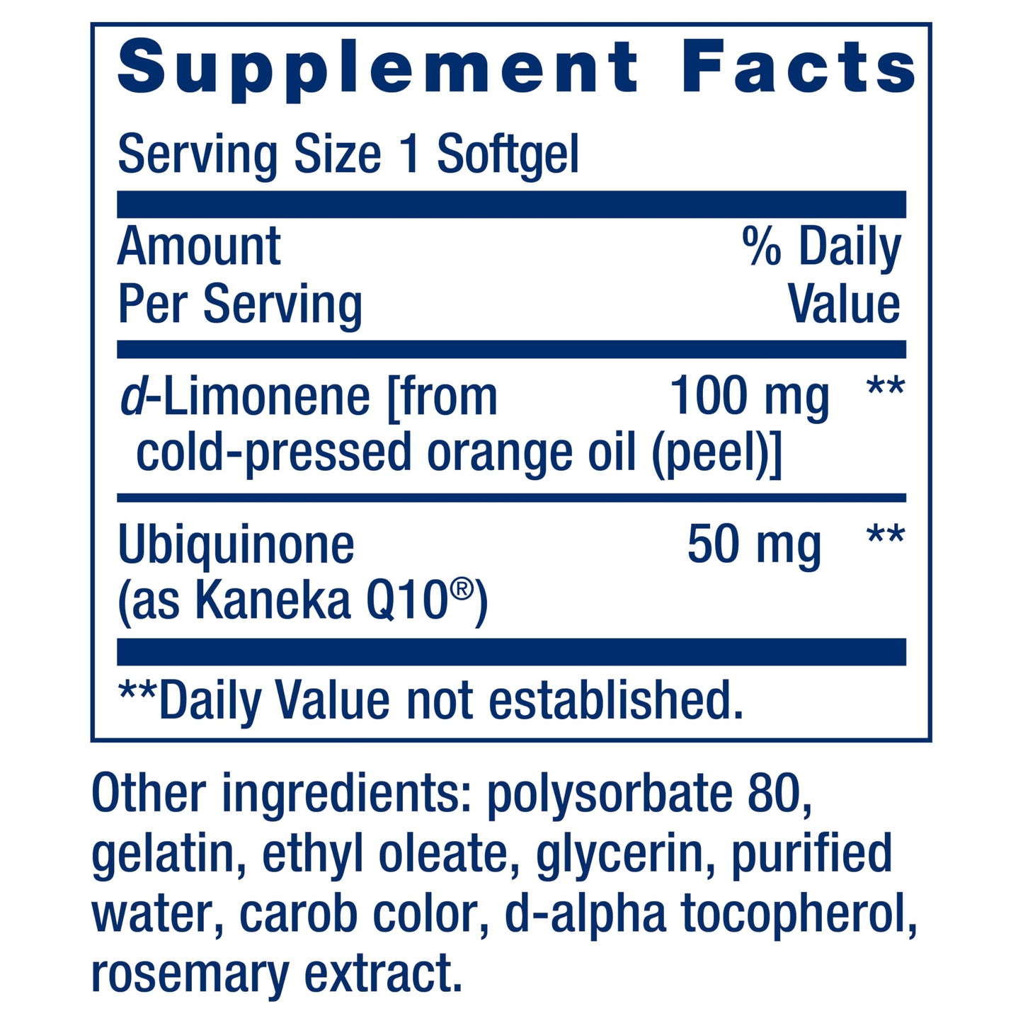 Life Extension Super-Absorbable CoQ10 (Ubiquinone) with d-Limonene, Heart Health Supplement, relieves General Fatigue, oxidative Stress Defense, 50 mg, Non-GMO, Gluten-Free, 60 softgels