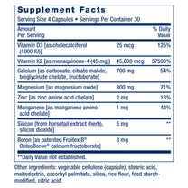 Life Extension Bone Restore Elite with Super Potent K2, 120 Capsules