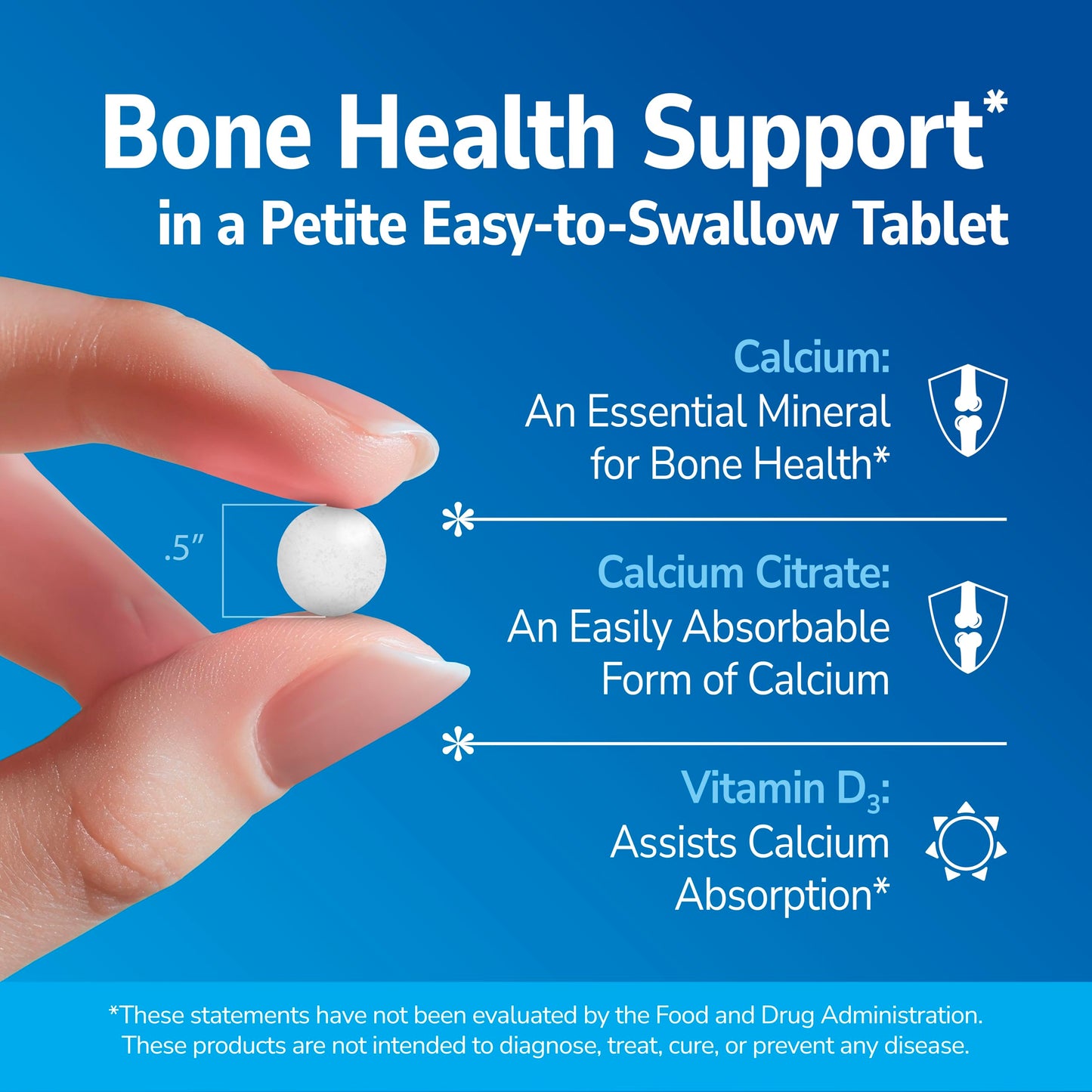 21st Century Calcium Citrate + D3 Petites, Easy to Swallow, 200 Count