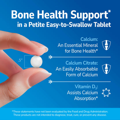 21st Century Calcium Citrate + D3 Petites, Easy to Swallow, 200 Count