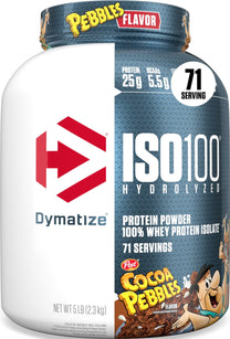 Dymatize ISO100 Protein Powder, 100% Whey Isolate, Cocoa Pebbles