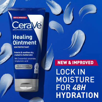 CeraVe Healing Ointment, Hyaluronic Acid Skin Protectant for Dry Skin, 3oz