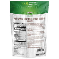 NOW Foods, Certified Organic Sunflower Seeds, Raw and Unsalted, Source of Fiber and Vitamin E, Hulled for Great Taste, Certified Non-GMO, 16-Ounce (Packaging May Vary)
