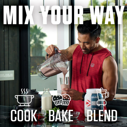 Dymatize ISO100 Protein Powder +Energy, 100% Whey Isolate, Cappuccino